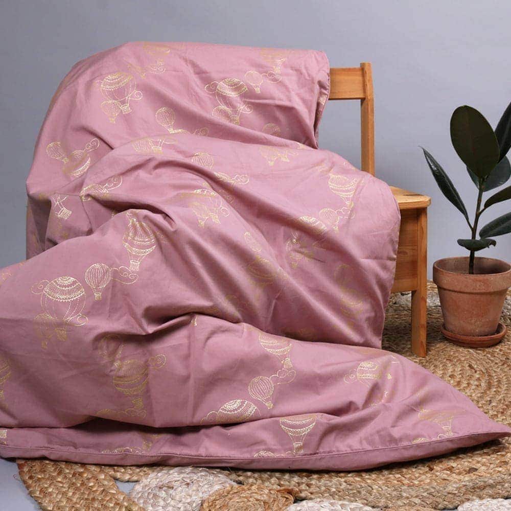 Babysengetøj GOTS - Air balloon Dusty rose