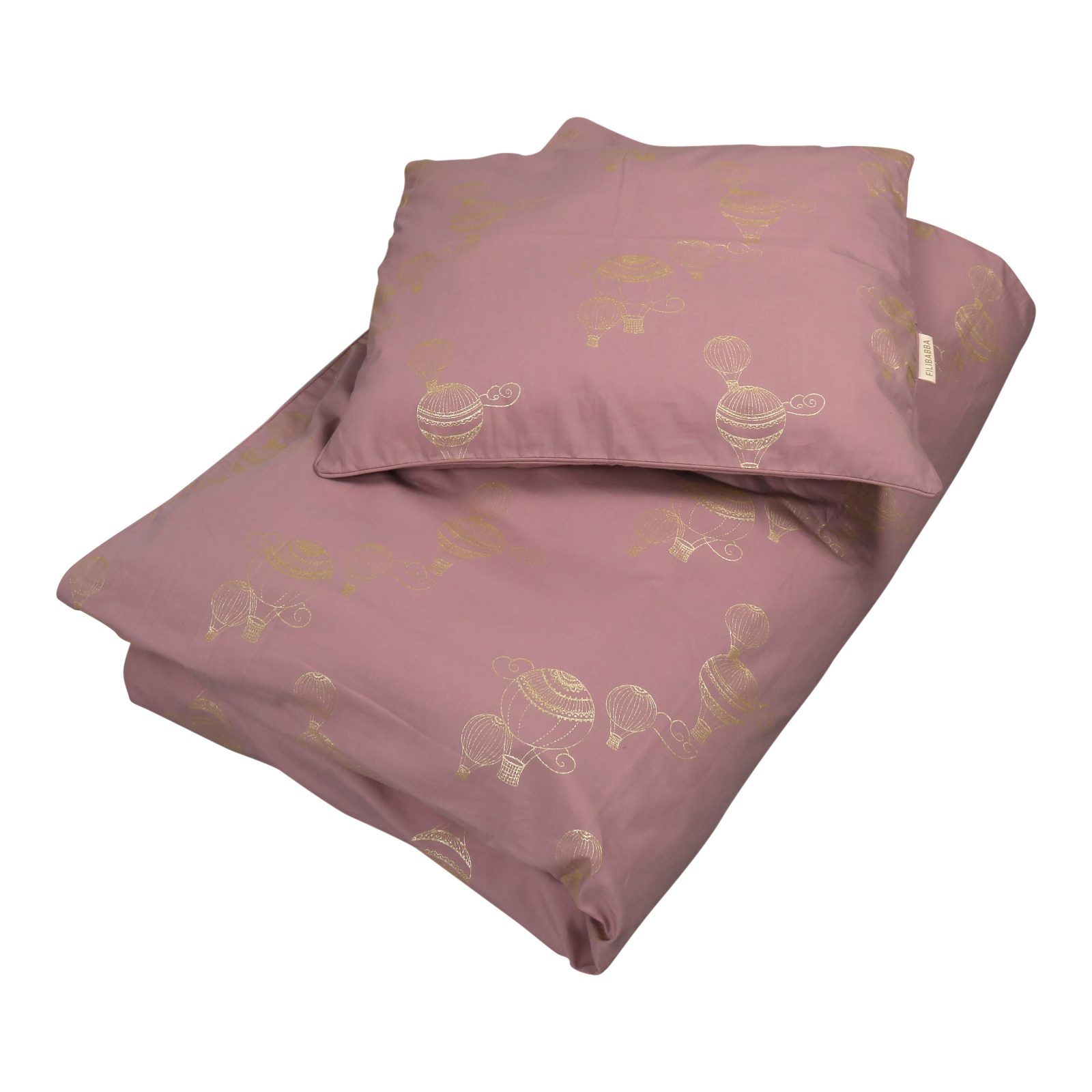 Junior Bettwäsche GOTS - Airballoon Dusty Rose