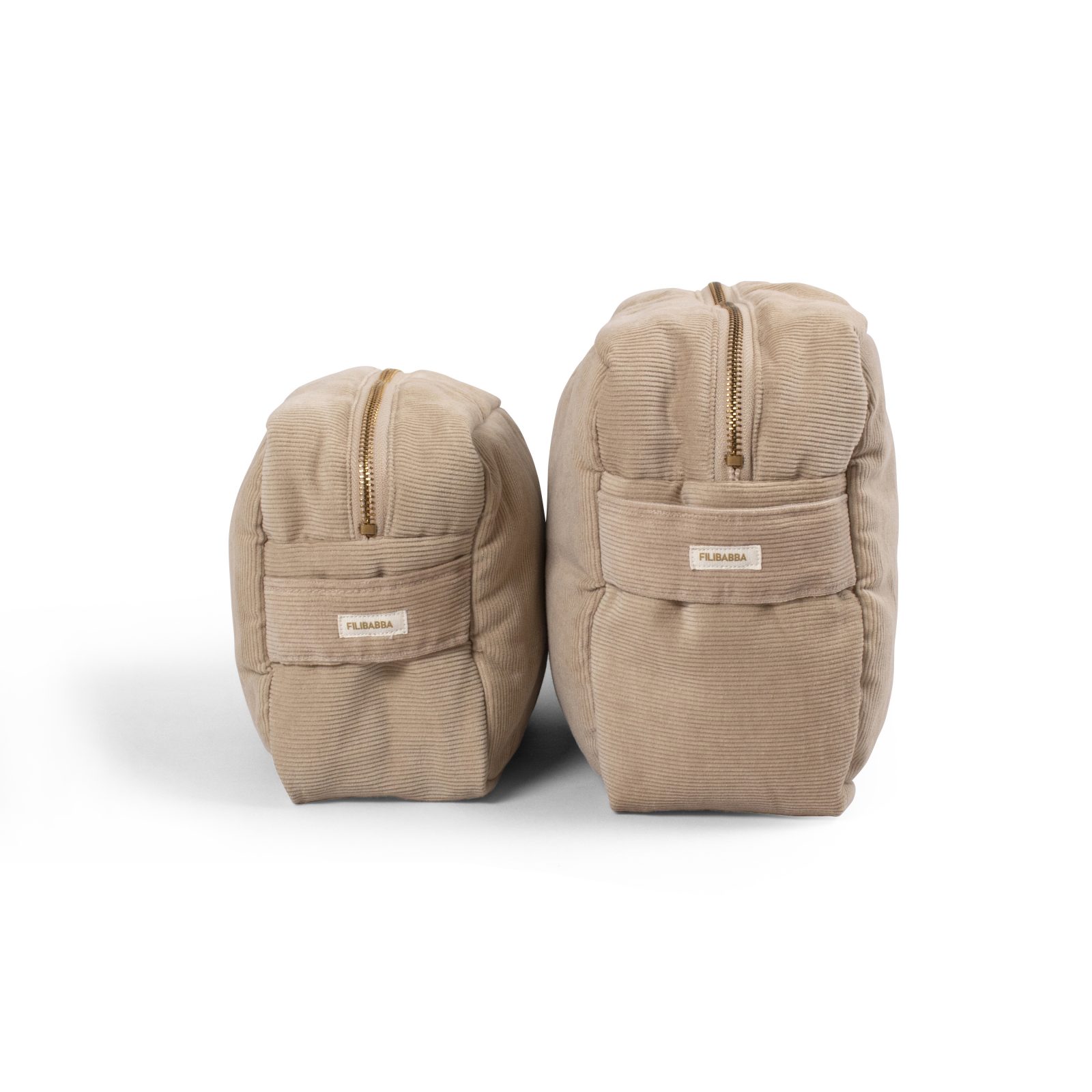 Toilet bag (large) - corduroy - doeskin