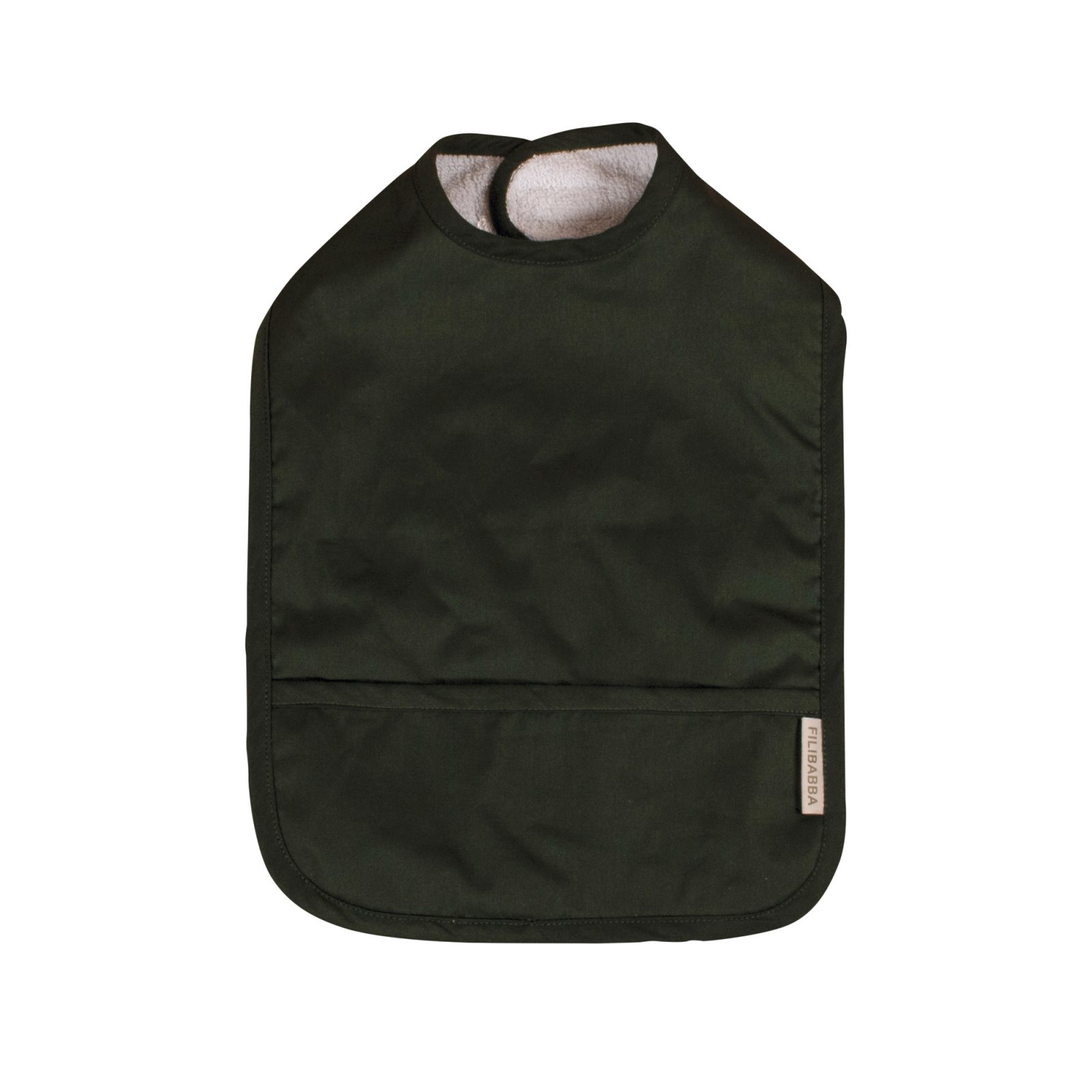 Hagesmæk m. velcro 2-pak - Powder blue/Dark green