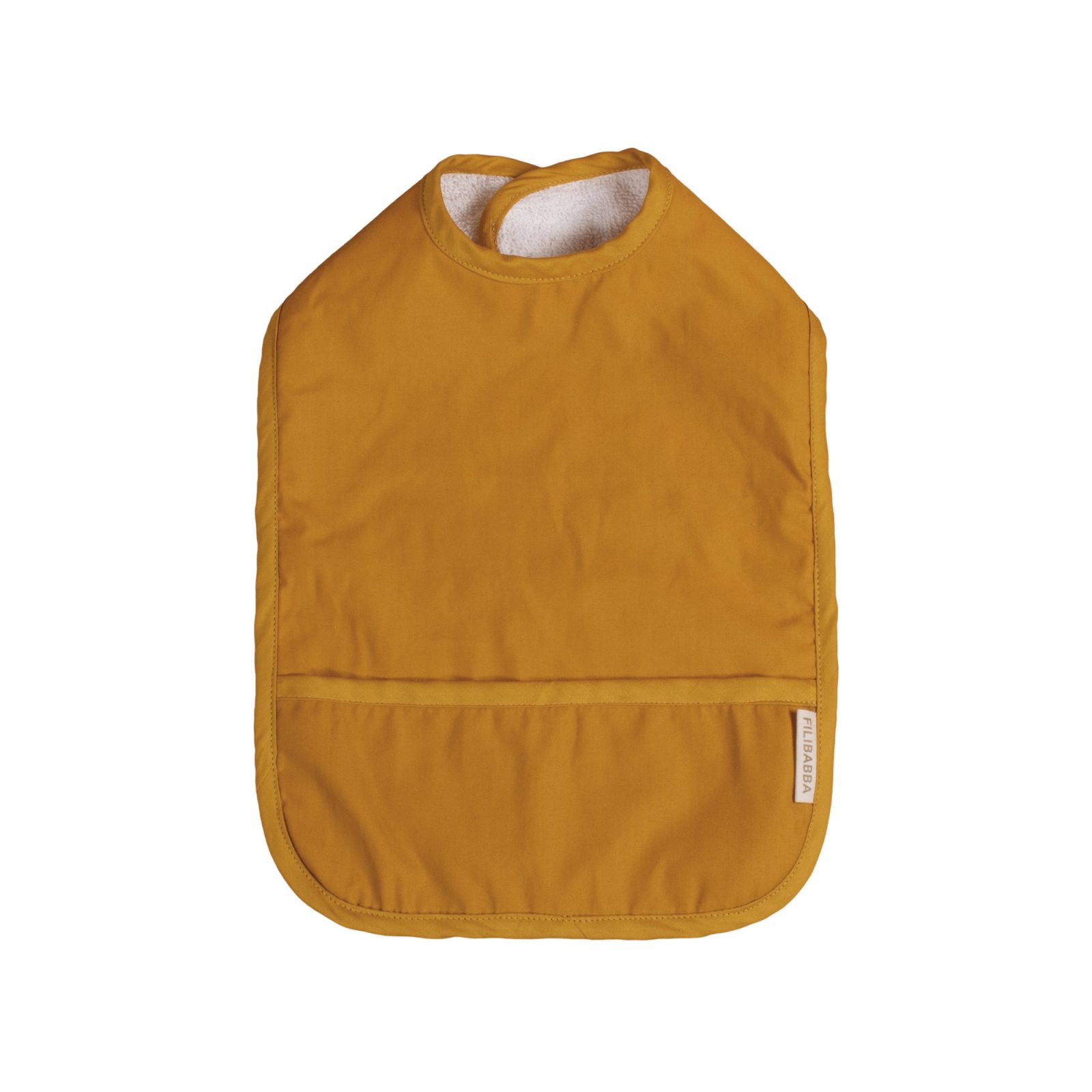 Bibs with velcro 2 pack - golden mustard/light lavender