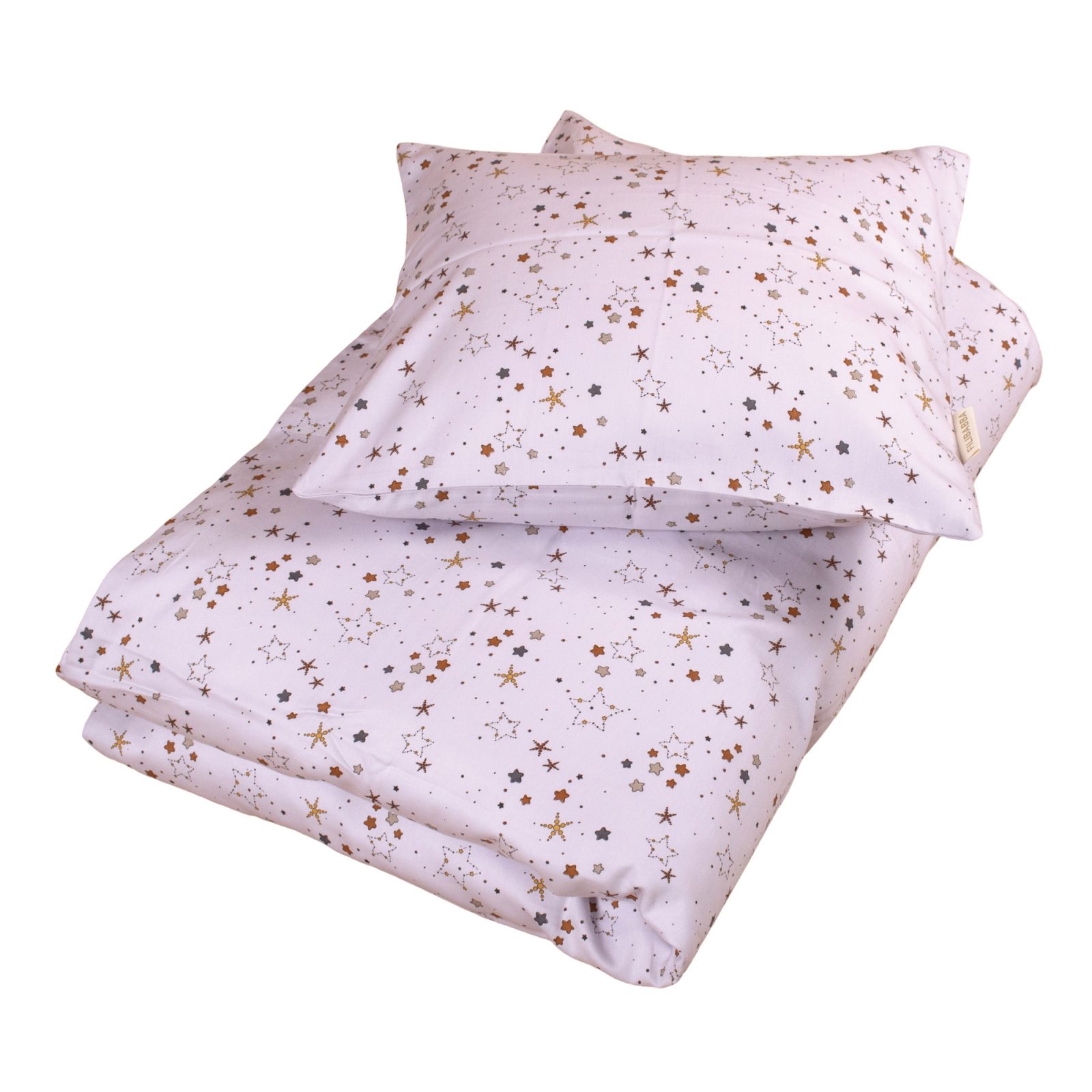 Juniorsengetøj GOTS - Stars Light lavender