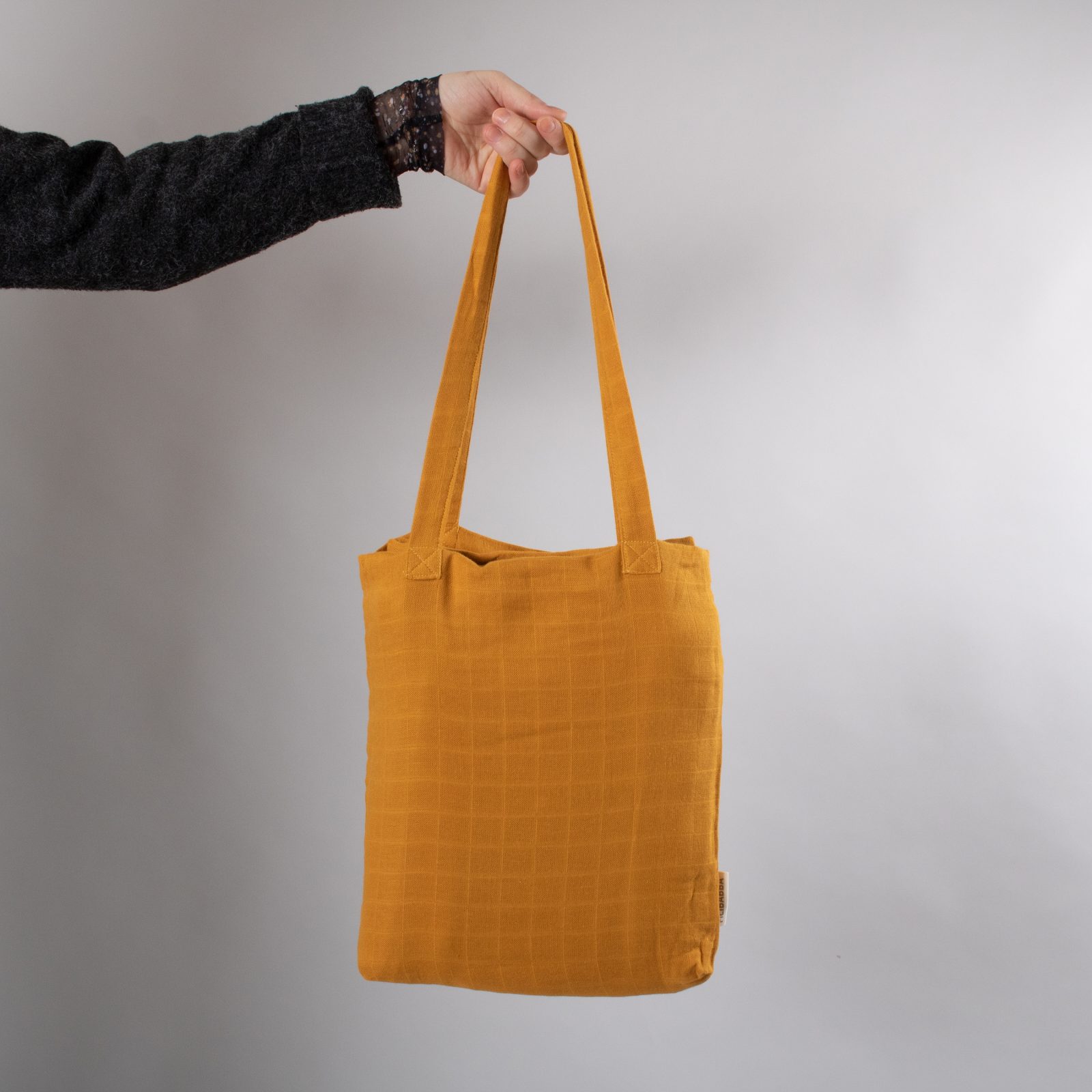 Juniorsengetøj GOTS - Muslin - Golden mustard