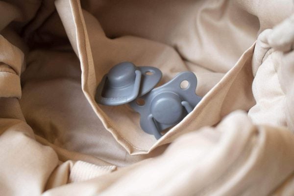 Pacifiers 2-pack - Stone grey 0-6 months