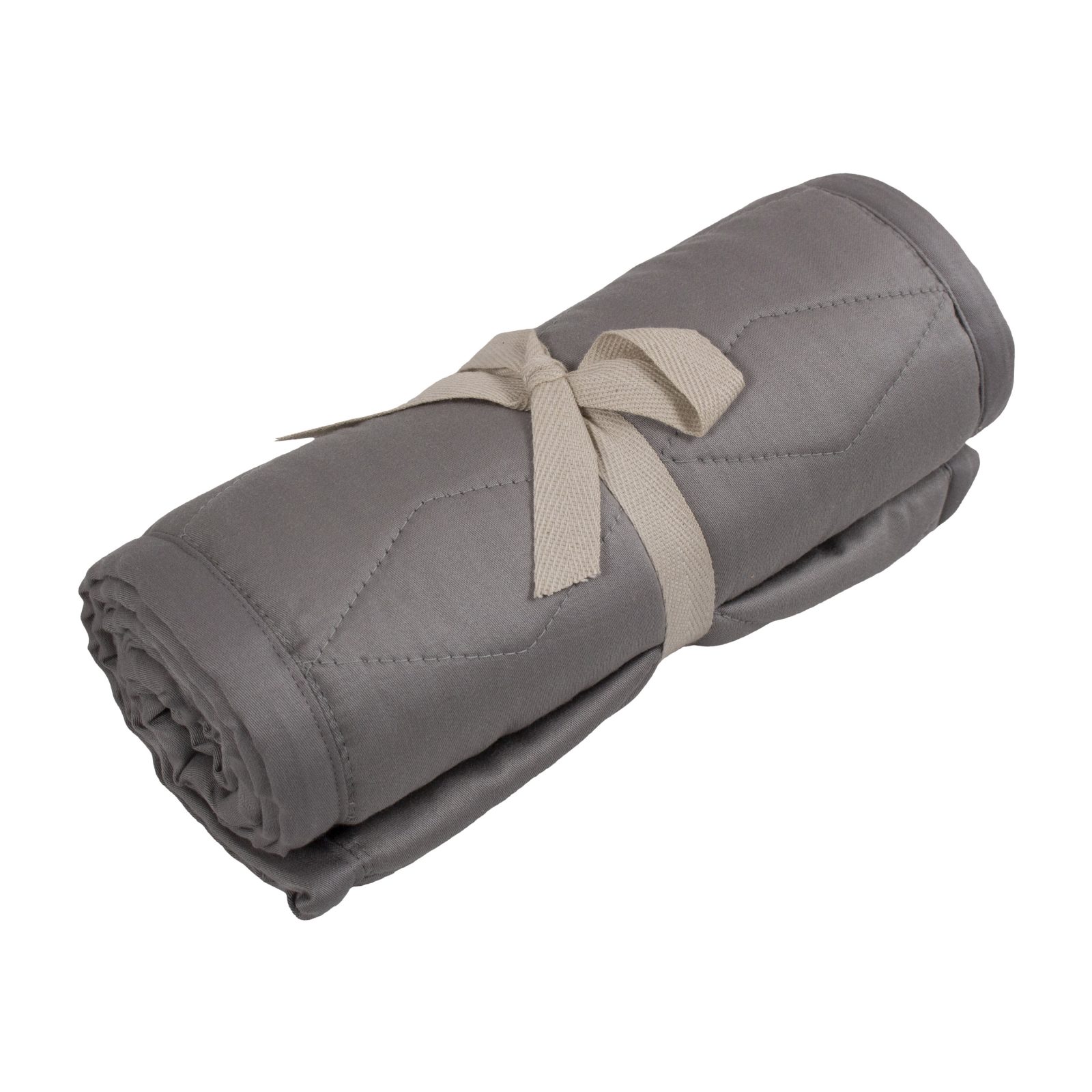 Bettumrandung - Weiches Quilt Dark Grey