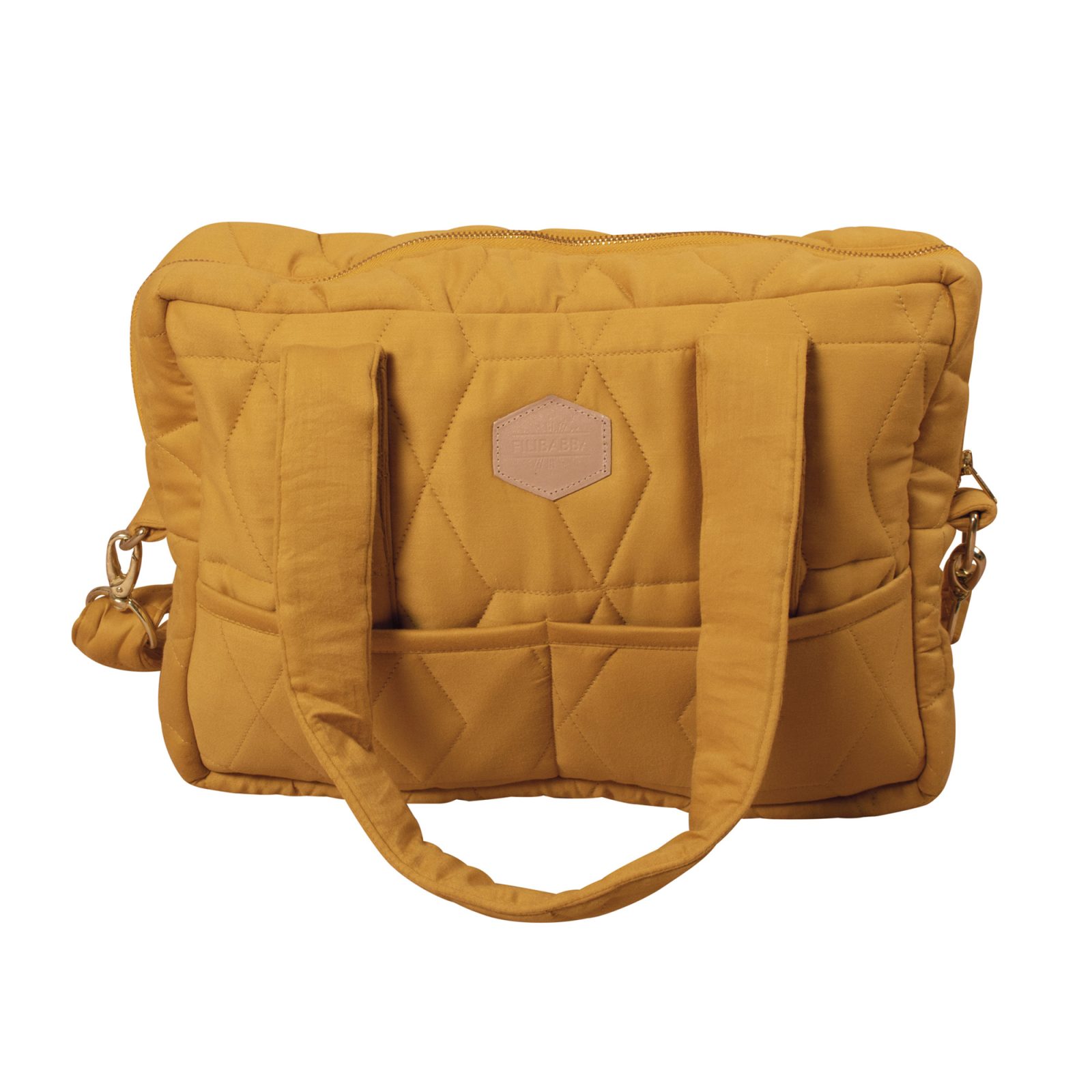 Nursing bag - Soft quilt golden mustard