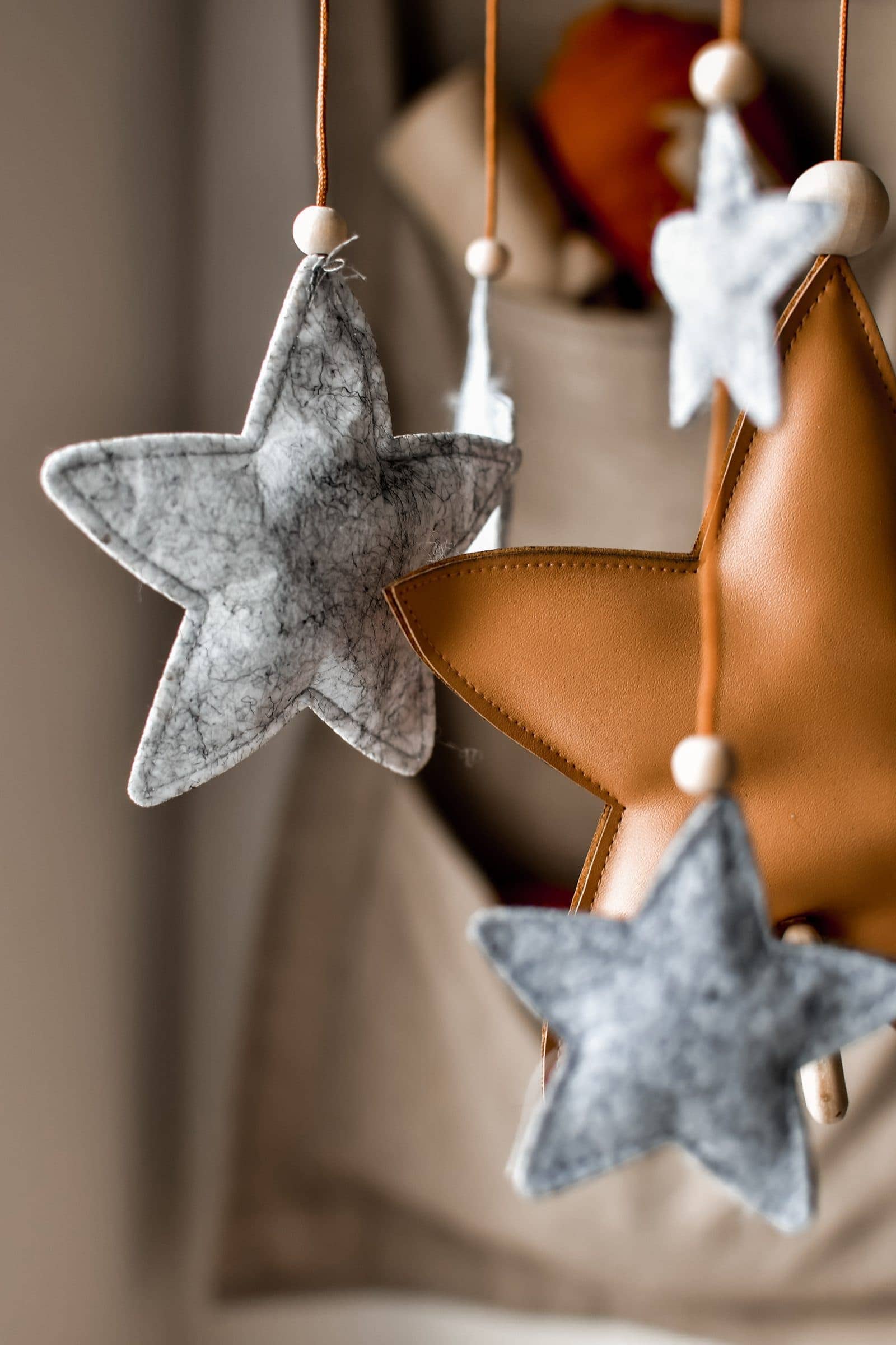 Music mobile - Shooting star grey melange
