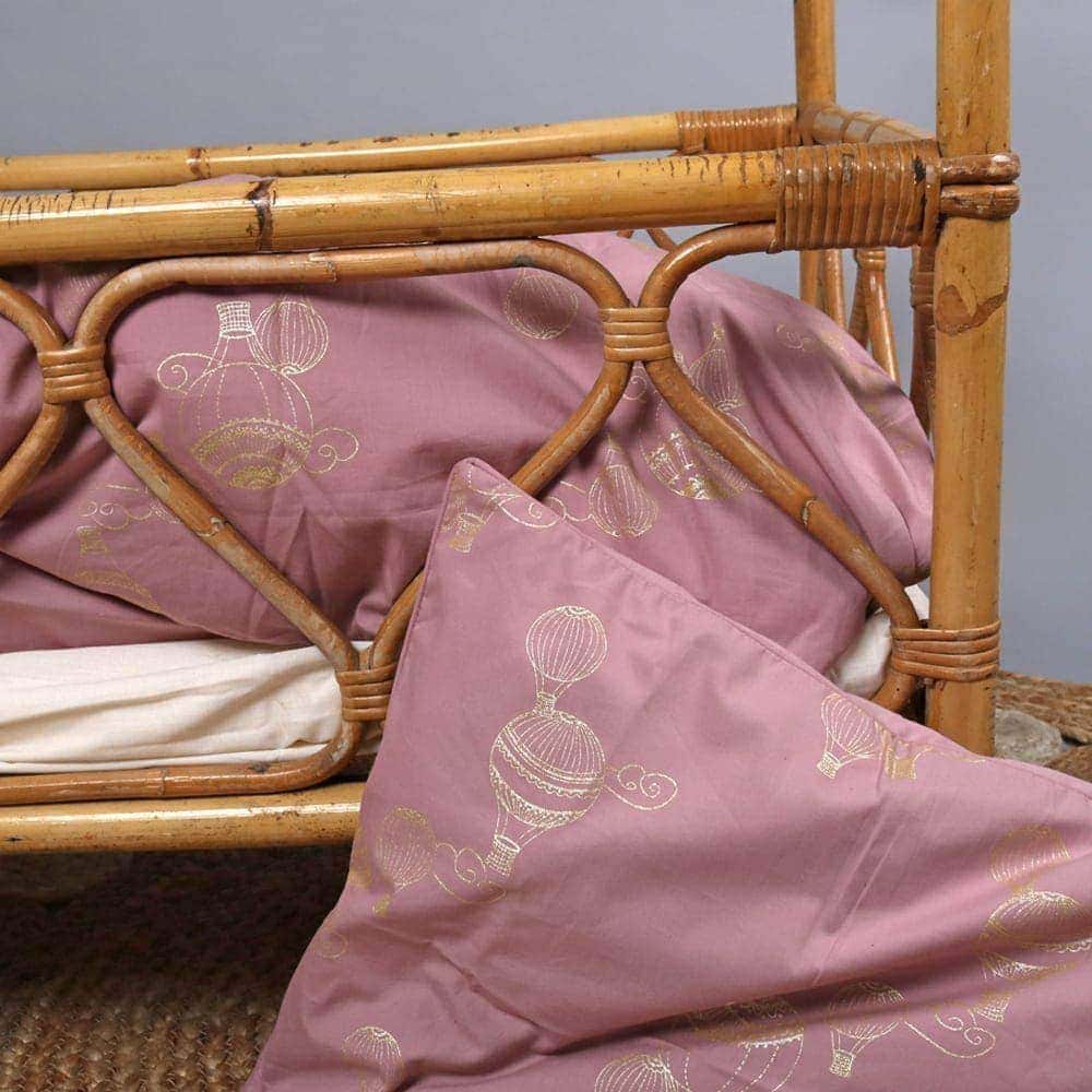 Junior Bettwäsche GOTS - Airballoon Dusty Rose