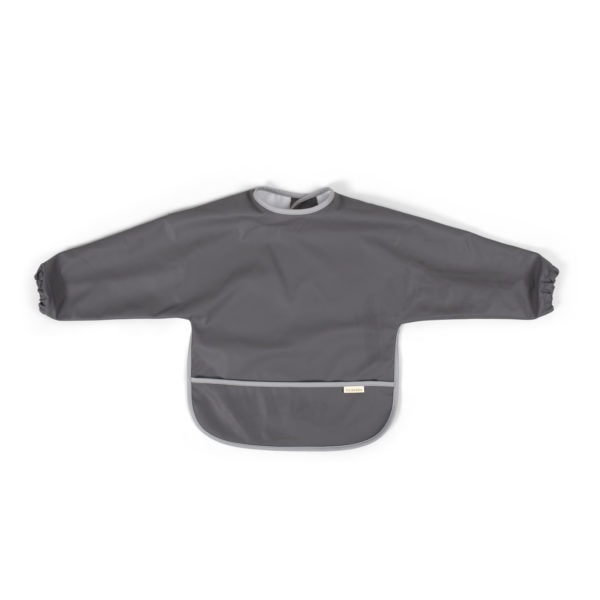 Bib w. sleeves - Stone grey / Cloudy