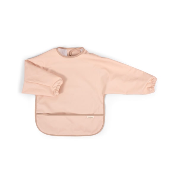 Bib w. sleeves - Peach / Blush