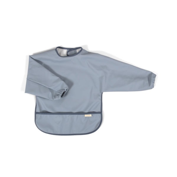 Bib w. sleeves - Muddly blue / Powder blue