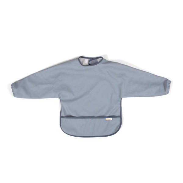 Bib w. sleeves - Muddly blue / Powder blue