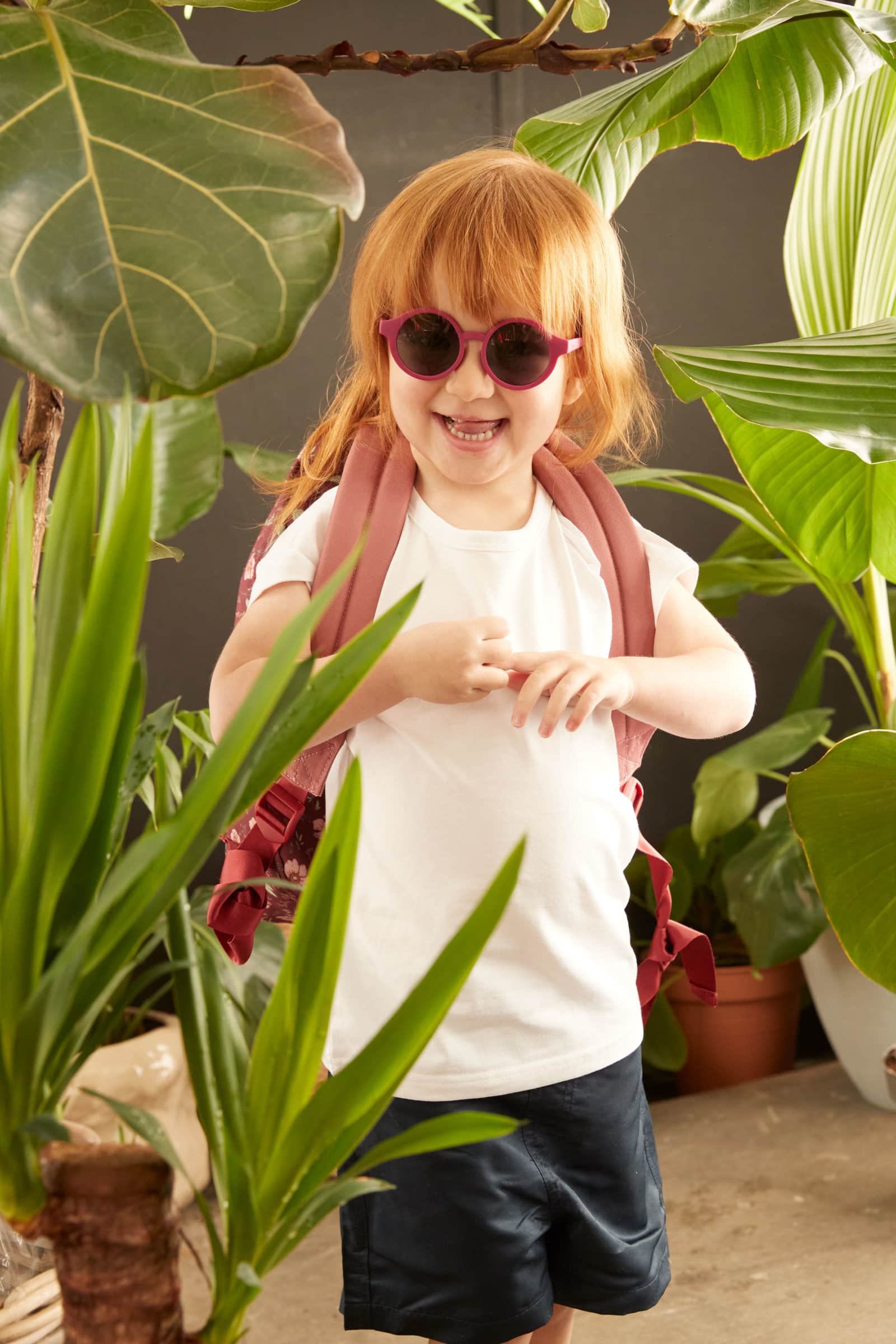 Kindersonnenbrille aus recyceltem Plastik - Fuchsia