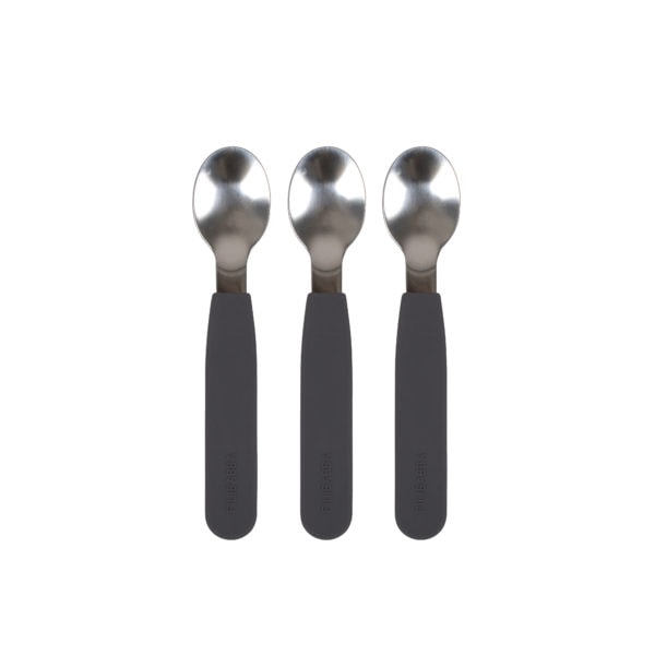 Silicone spoons 3-pack - Stone grey