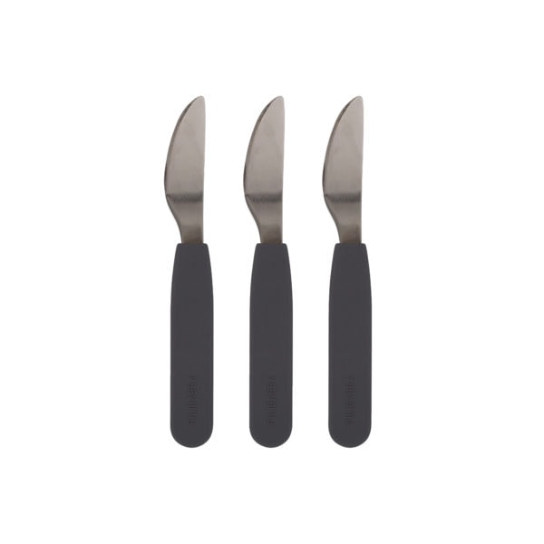 Silicone knife 3-pack - Stone grey