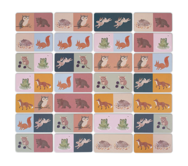 Domino game - Nordic animals