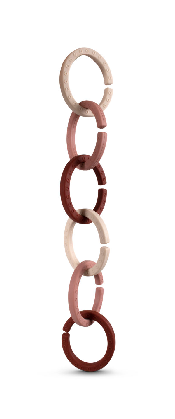 Silicone baby loops - Rose