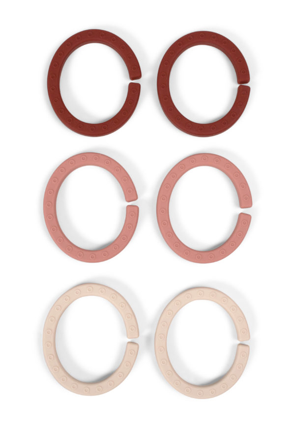Silicone baby loops - Rose