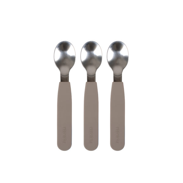 Silicone spoons 3-pack - Warm Grey