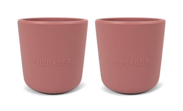 Silicone cup 2-pack - Rose