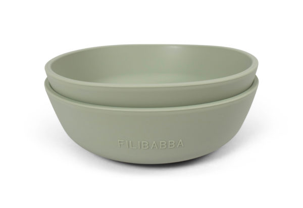 Silicone bowl 2-pack - Green