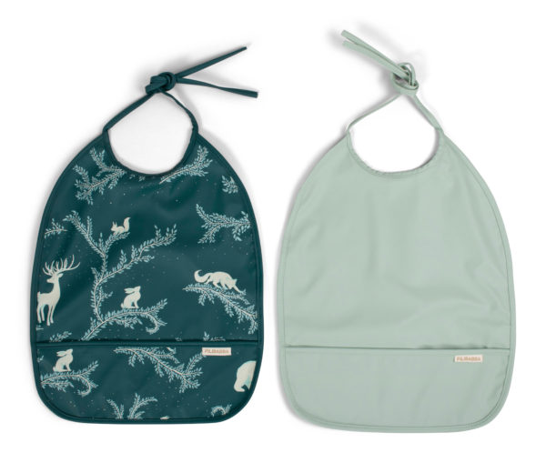 Lätzchen mit Bändchen 2er-Pack - Night