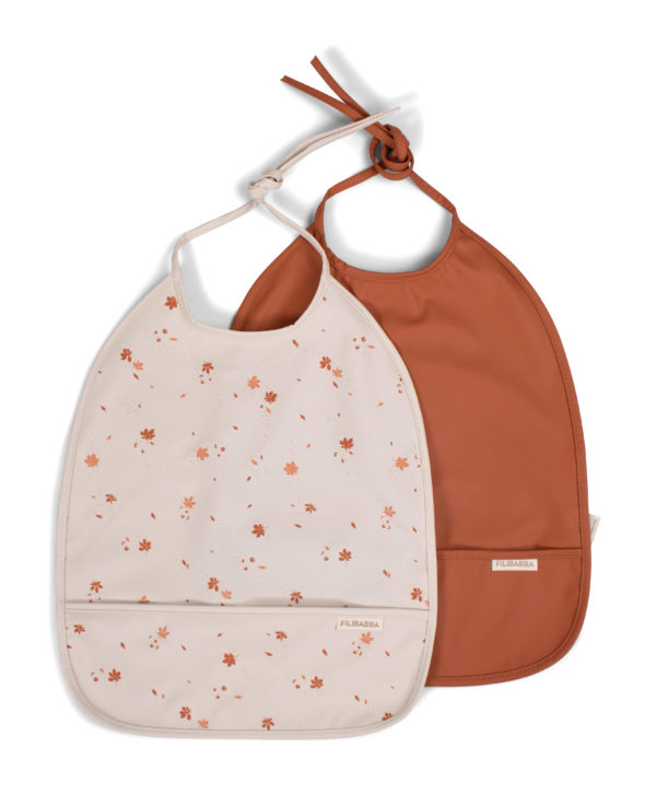 Lätzchen mit Bändchen 2er-Pack - Chestnuts