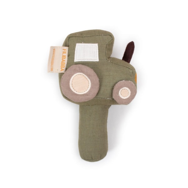 Linen rattle - Tractor