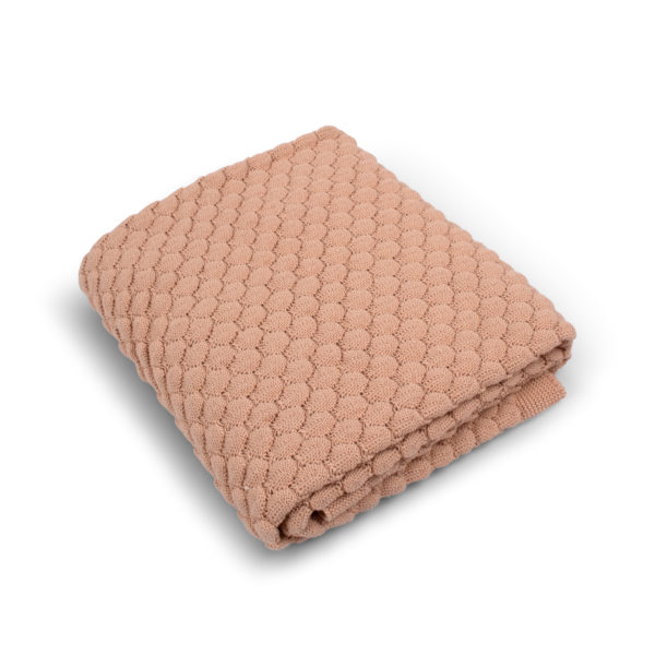 Knittet baby blanket GOTS - Ivory Cream