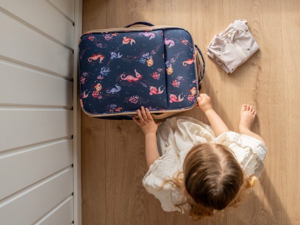 Suitcase in recycled RPET - Rainbow Reef