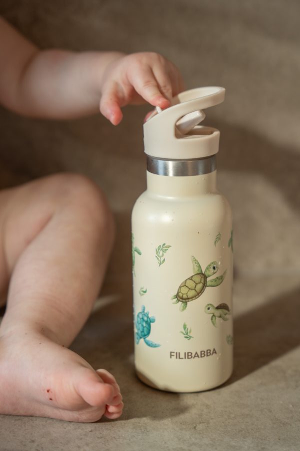 Stainless steel water bottle - First Swim