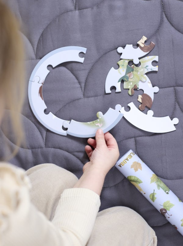 Set of 5 round puzzles - Small adventurers