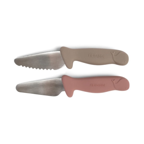 Beginner's cutting knives - 2-pack - Warm Grey + Rose