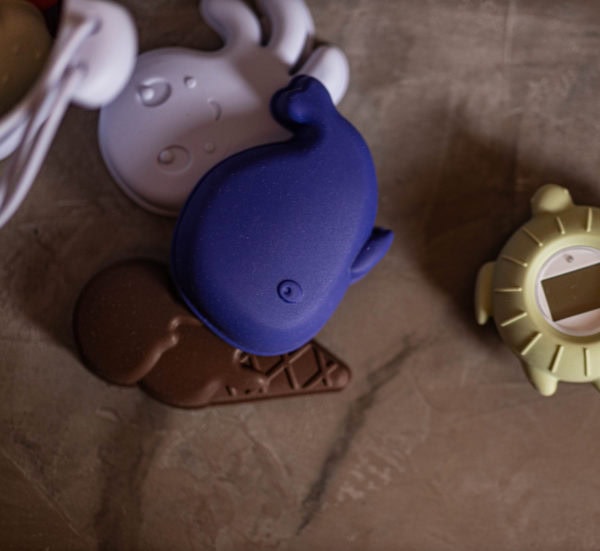 Silicone sand toys 5 pieces - Blue Mix