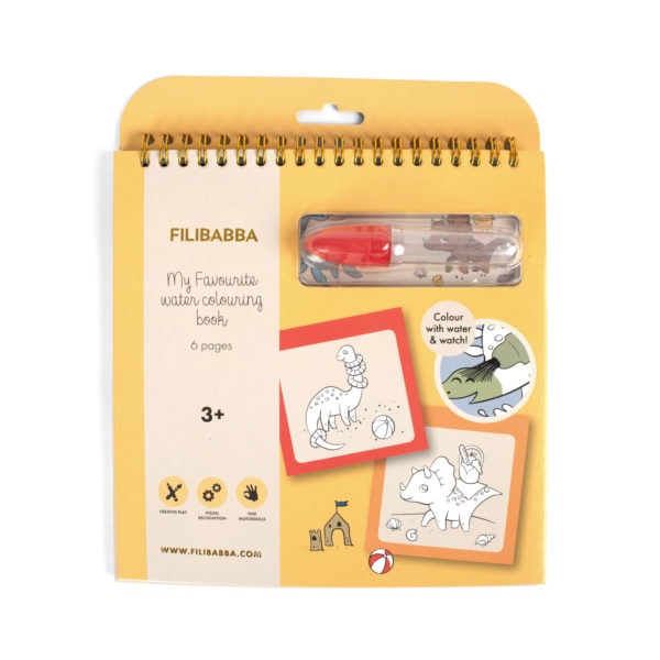 My favourite water colouring book - Dinos