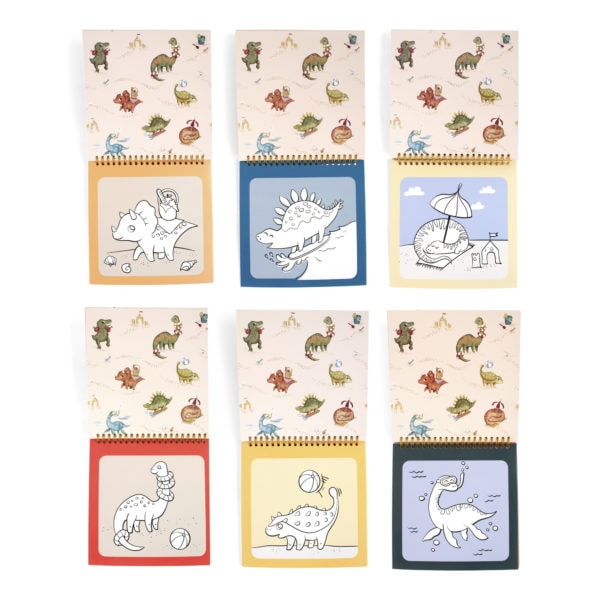 My favourite water colouring book - Dinos