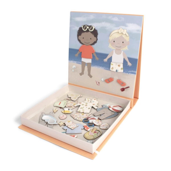 Magnetic game - Dress-up - A day at the beach