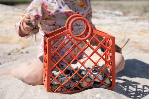 Strandtaske i silikone - Warm Red