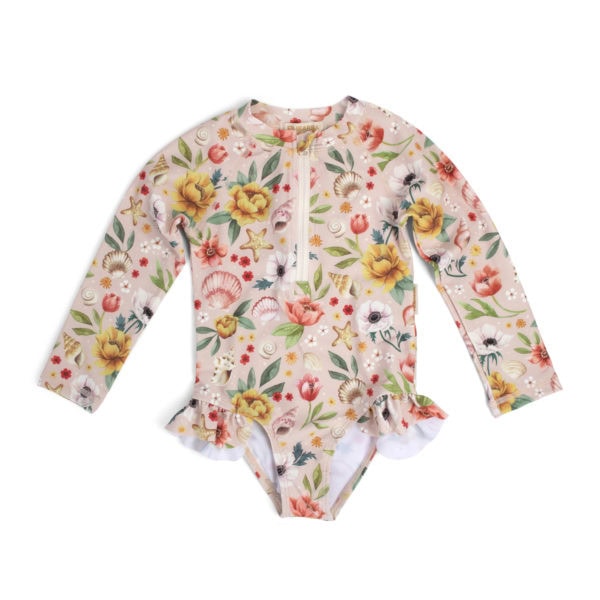 Vilje – UV-dragt 3-4 år – Ocean Blossom
