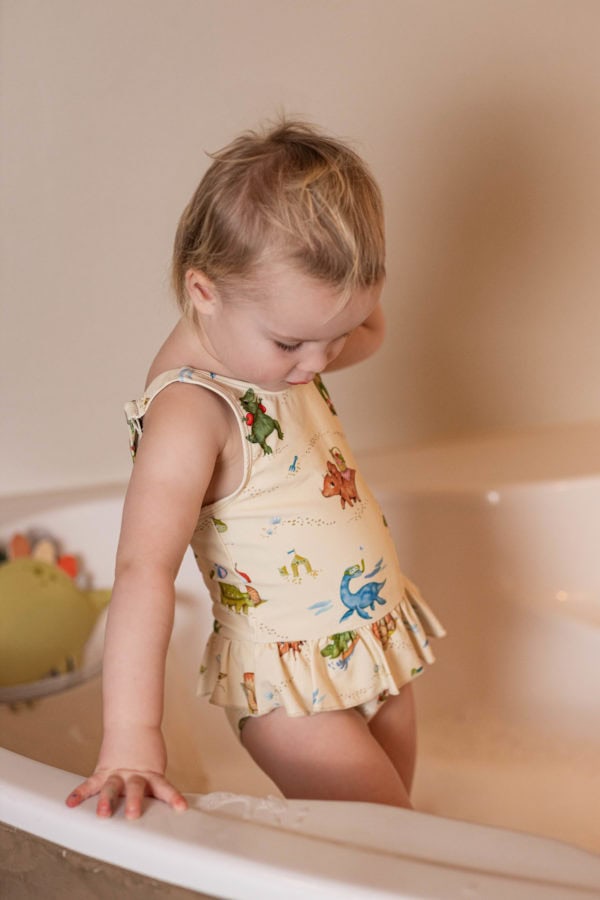 Eva – Badedragt 1-2 år – Dino Beach