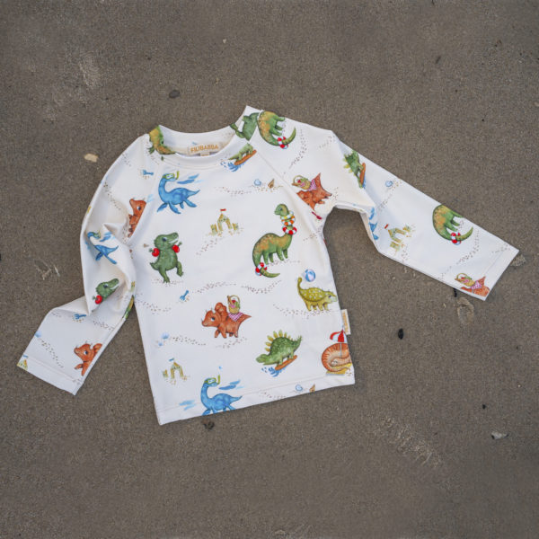 Nor - UV-bluse LS 1-2 år - Dino Beach
