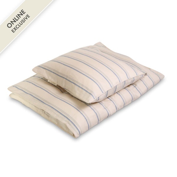 Junior Bettwäsche GOTS (100x140 cm) - Balance Stripes Blue Mix