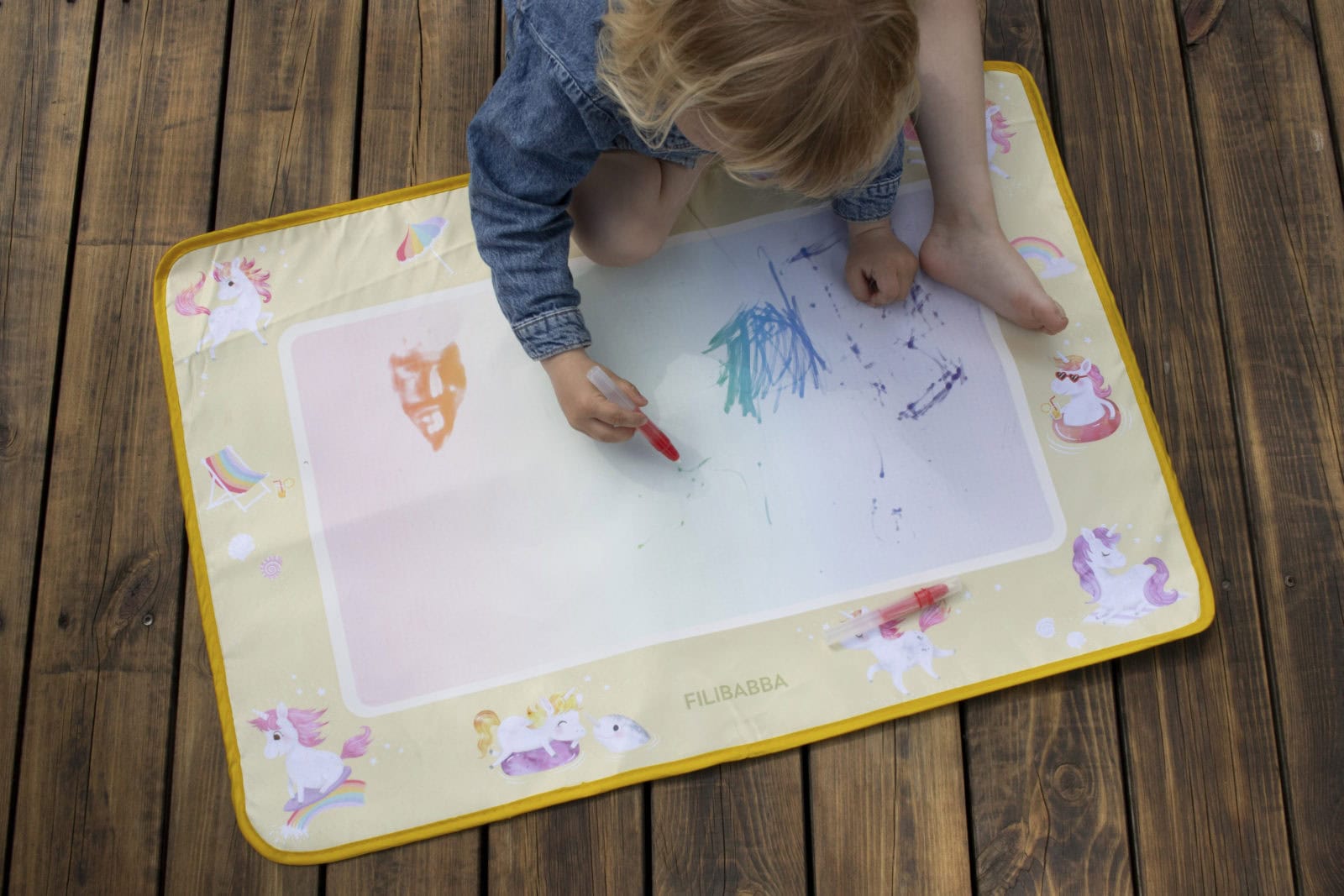 Water drawing mat – Unicorn Shores