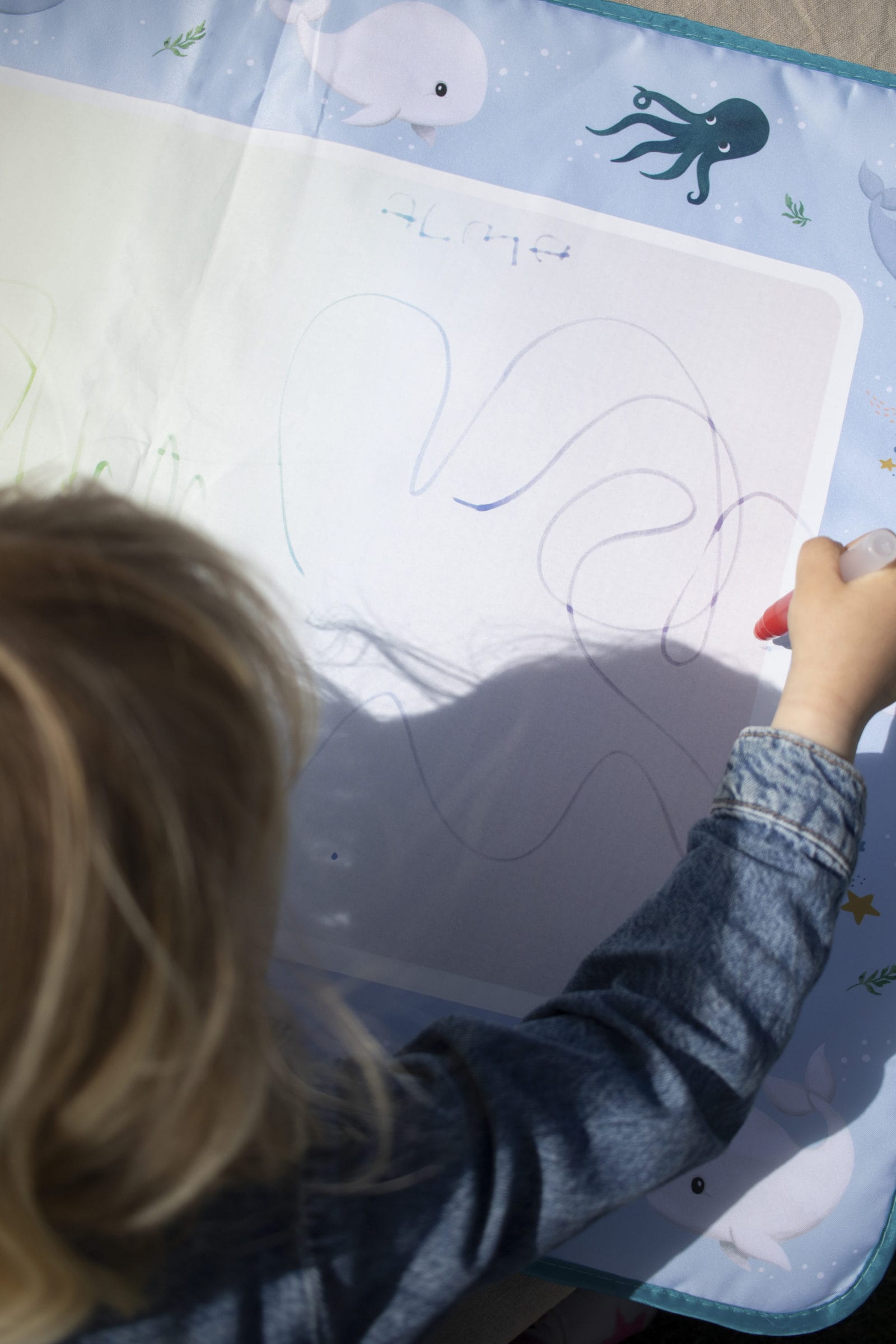 Water drawing mat – Christian's Whale Tales