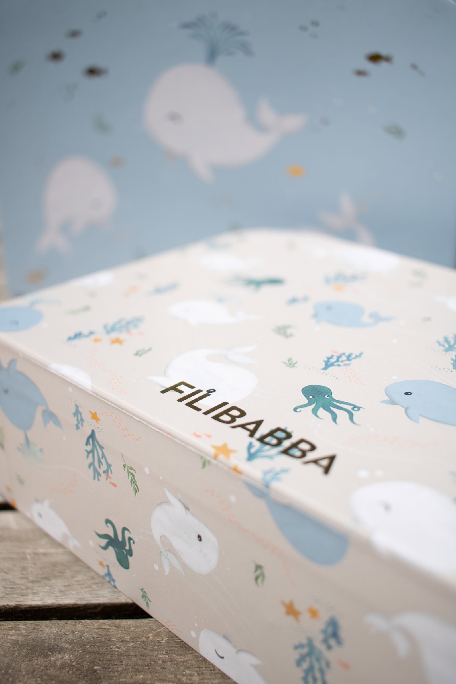 Suitcase set for play and storage – 2-pack – Christian's Whale Tales