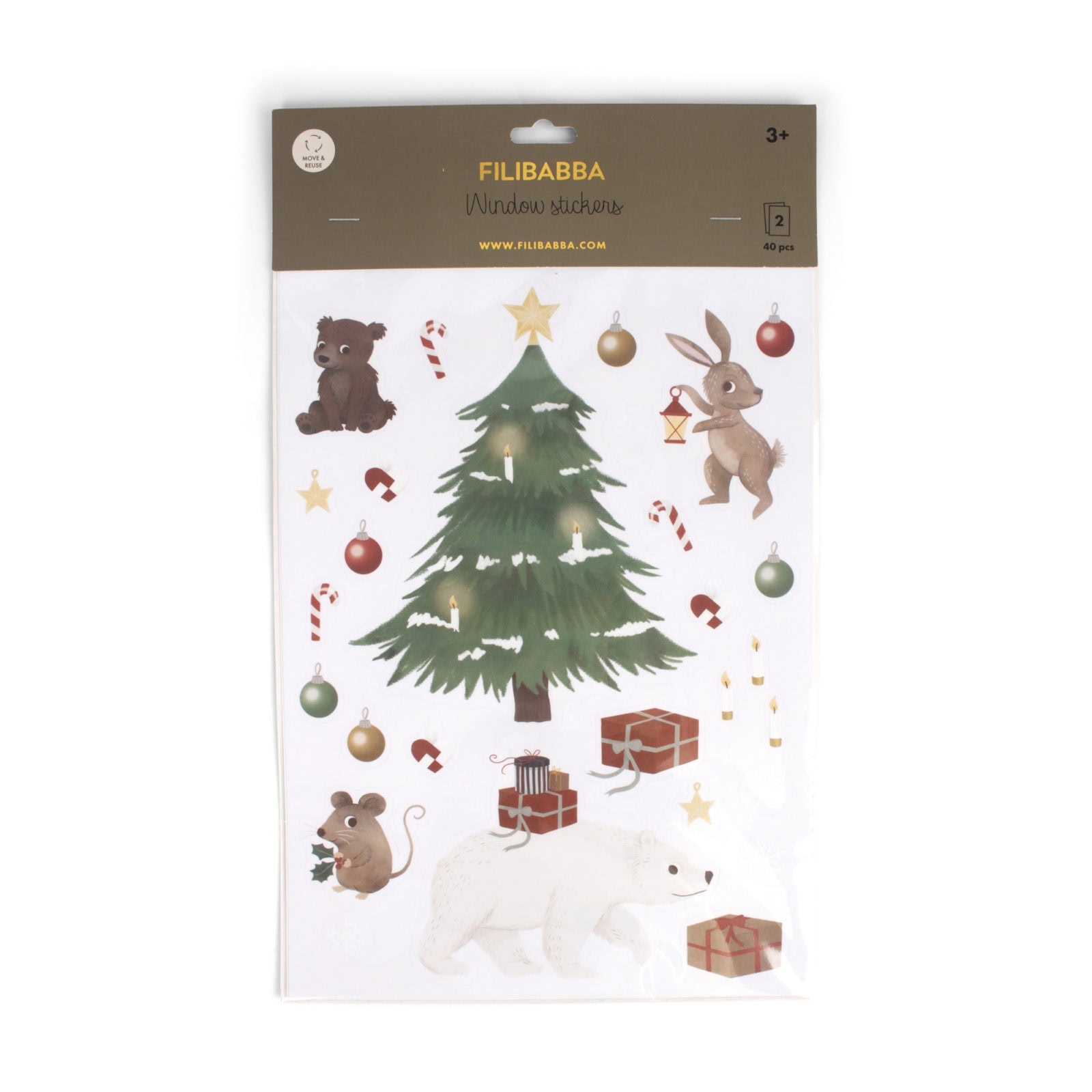Window stickers - Wonderful Winter - Forest friends