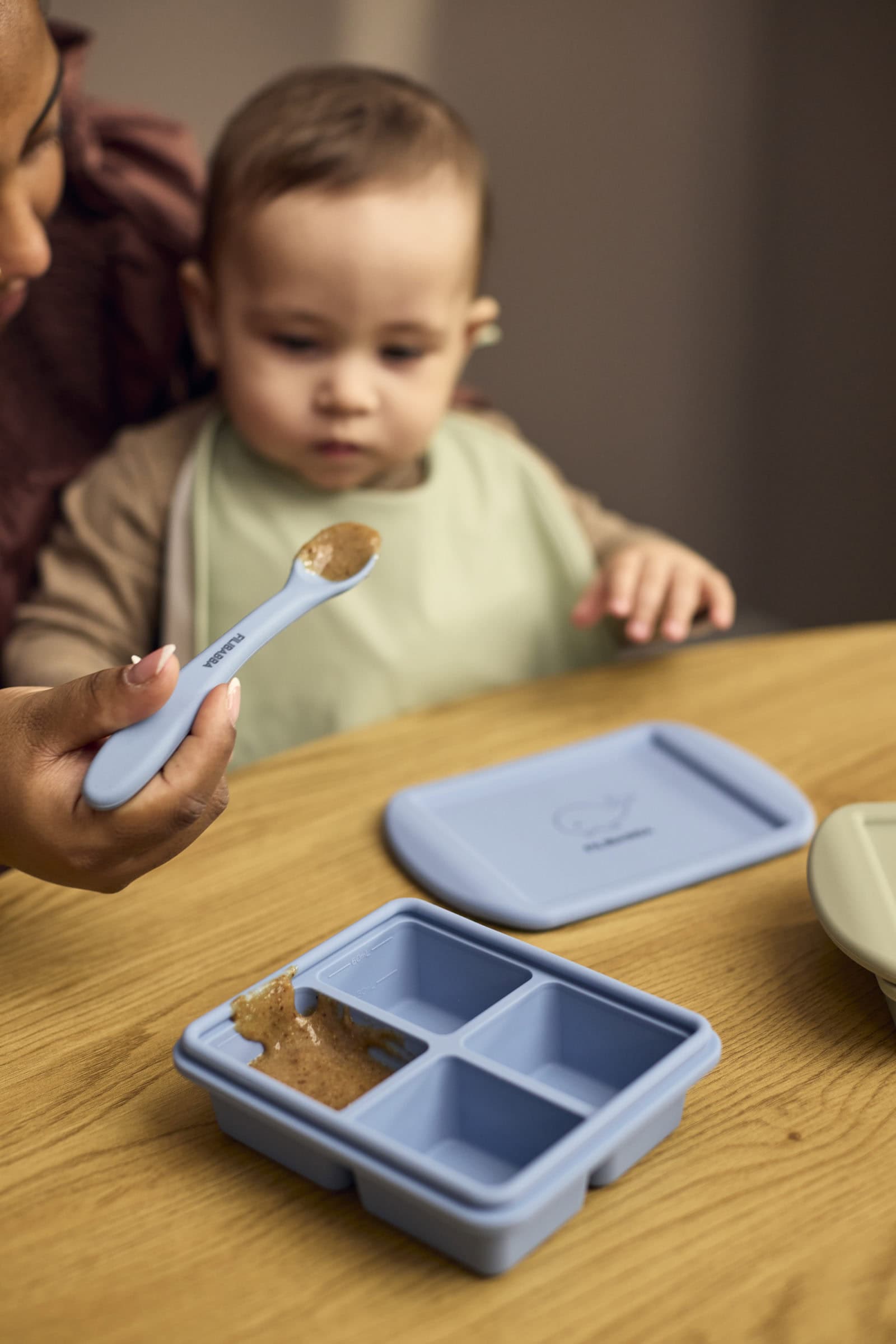 Silicone feeding spoons 3-pack - Ocean Mix