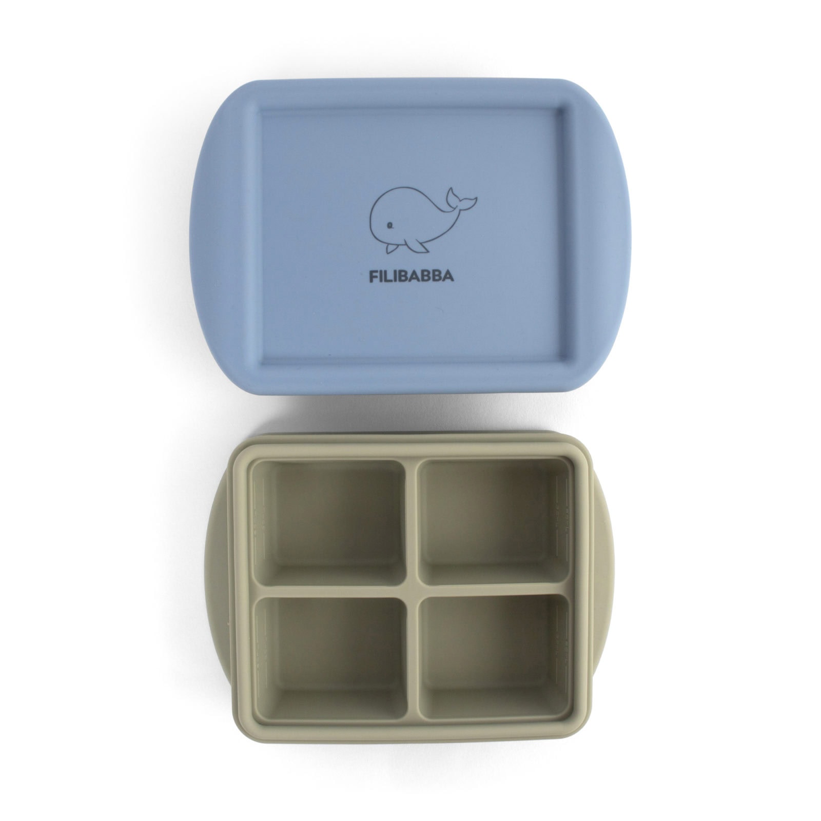 Baby food freezer tray 4x65 ml - 2-pack - Ocean Mix
