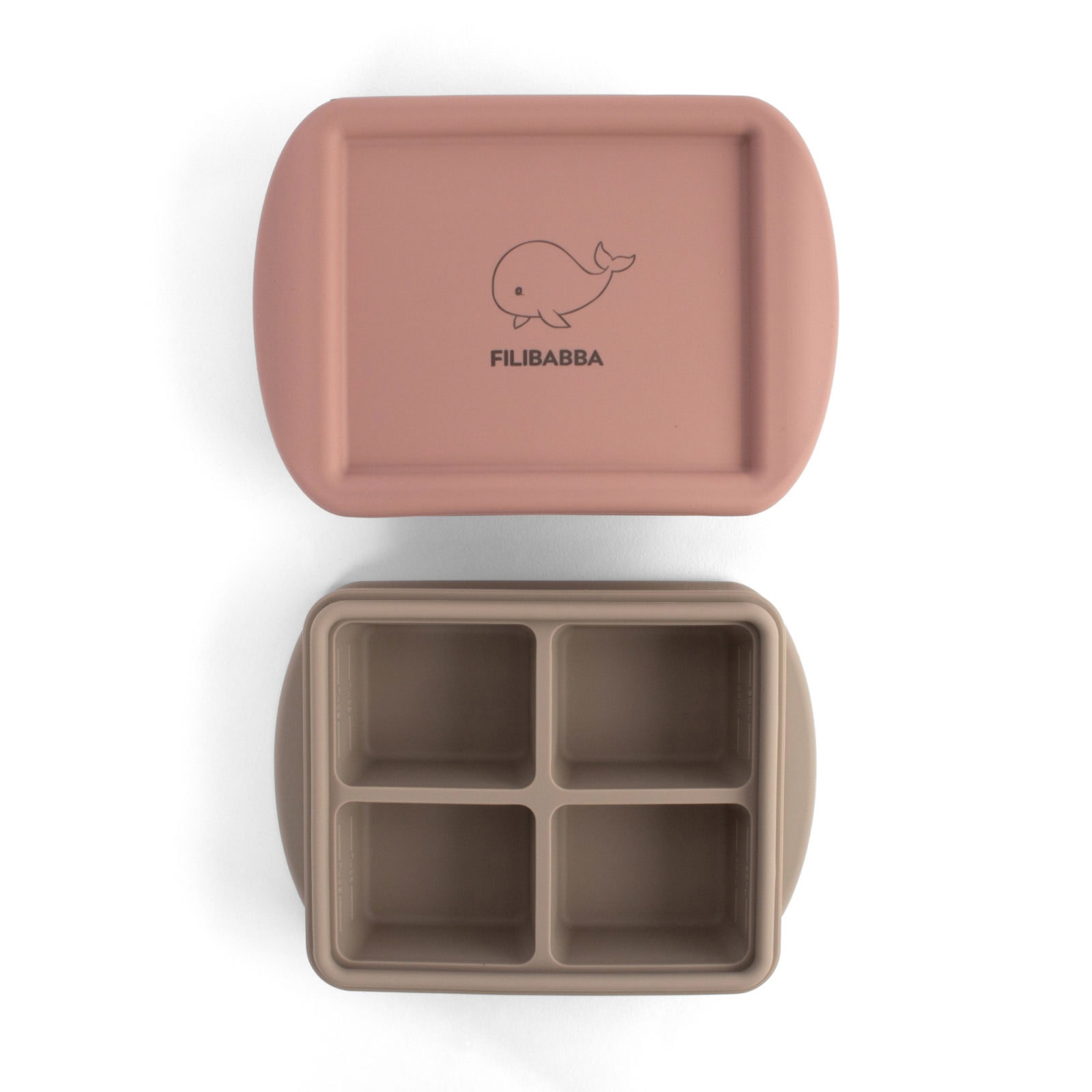 Baby food freezer tray 4x65 ml - 2-pack - Rose Mix