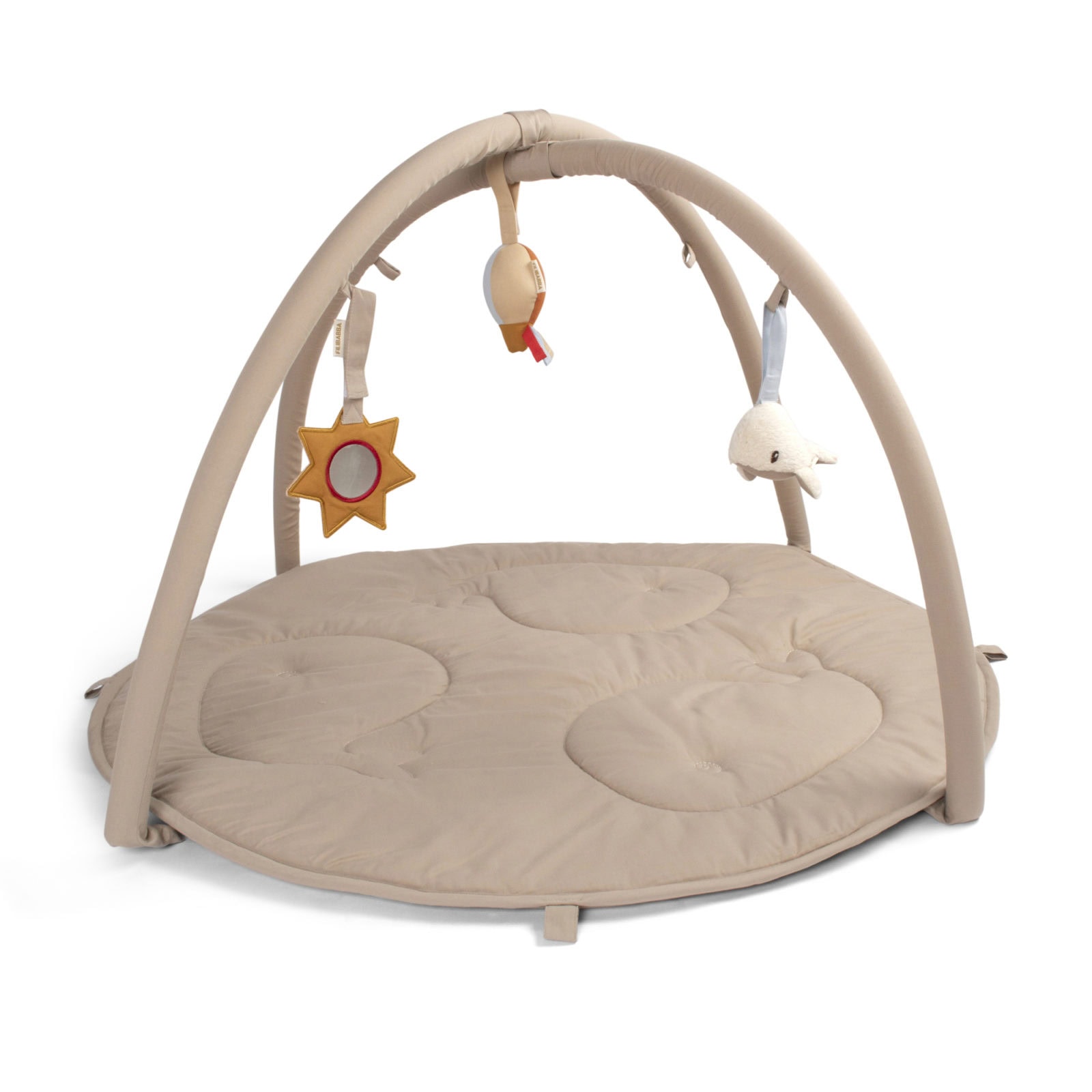 Fjord activity gym incl. 3 sensory toys - Beige
